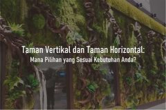 Taman Vertikal atau Taman Horizontal