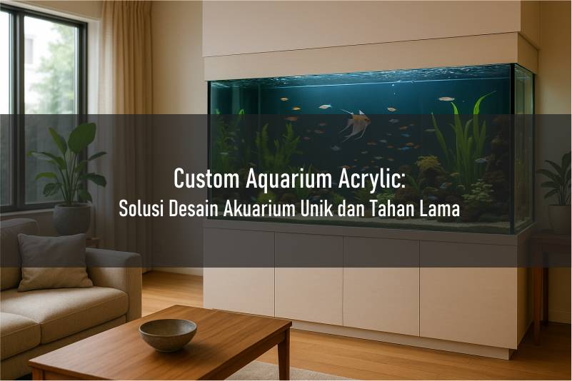 Custom Aquarium Acrylic: Solusi Desain Akuarium Unik dan Tahan Lama