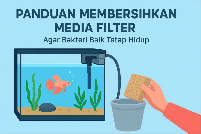 Panduan Cara Membersihkan Media Filter Aquarium Agar Bakteri Baik Tetap Hidup
