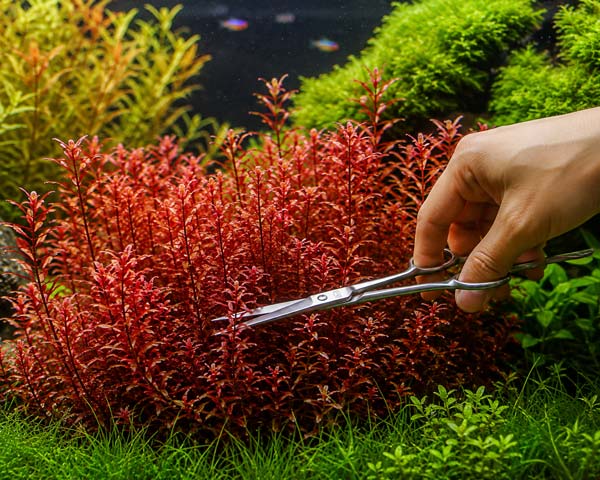 Trimming Rotala Blood Red