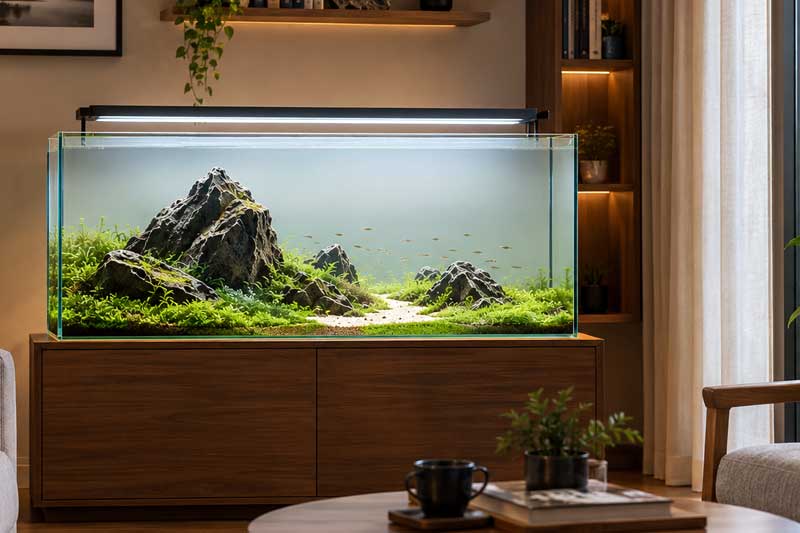 Layout Aquascape Iwagumi: Aturan Komposisi dan Penempatan Batu
